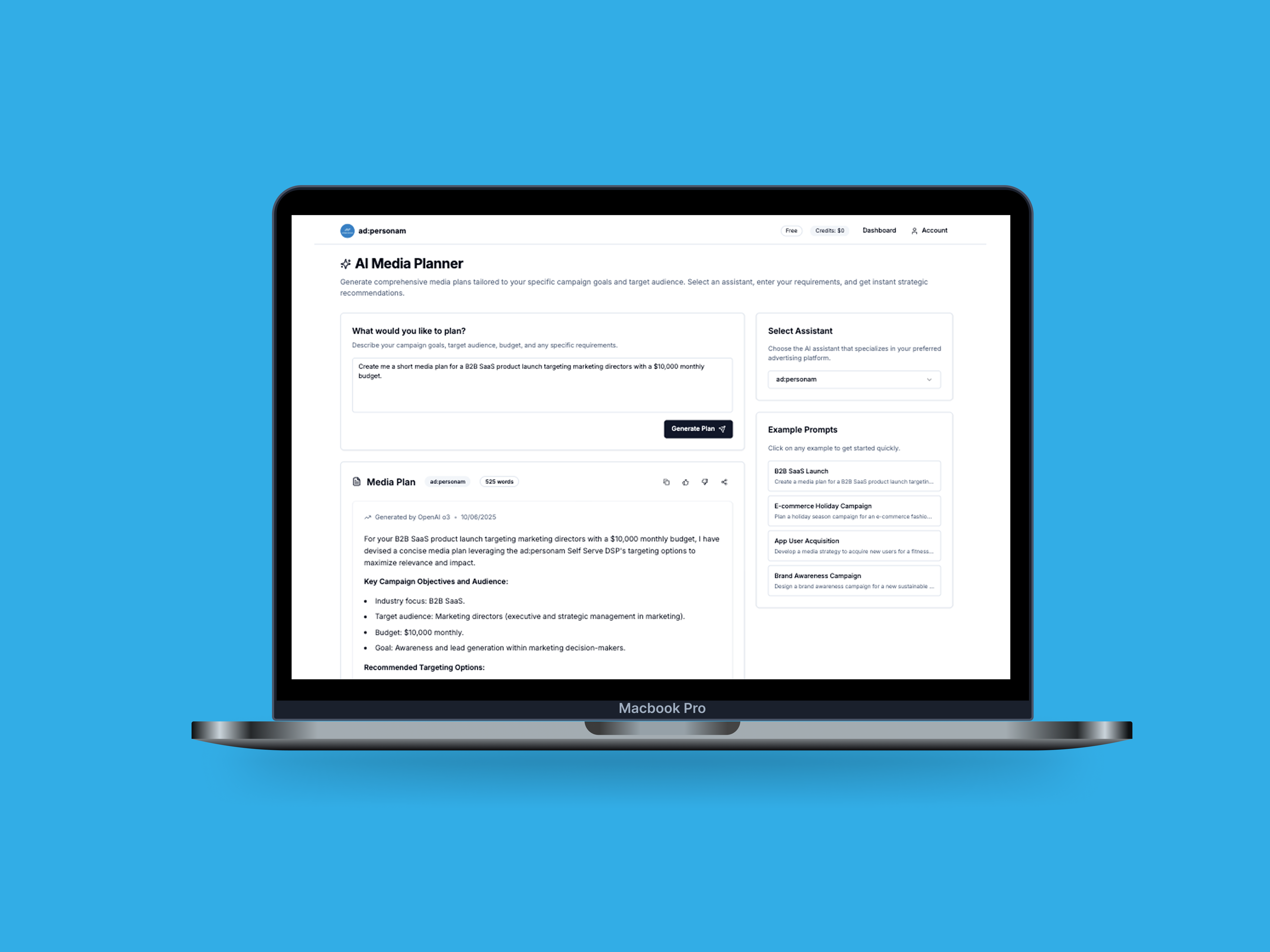Screenshot of Ai Assistant Planner
