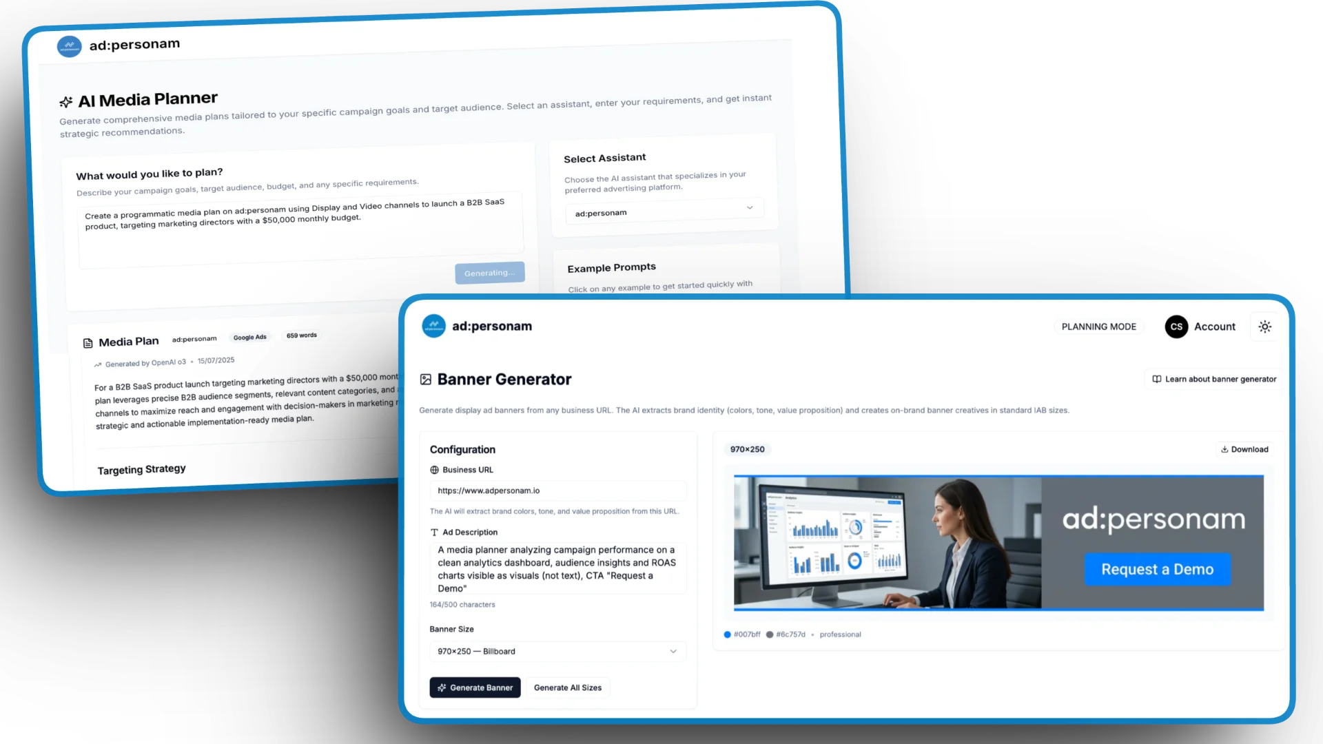 AI-powered campaign planning and creative tools